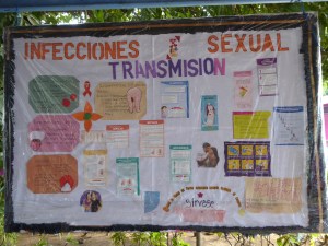Poster informing about improving sexual health